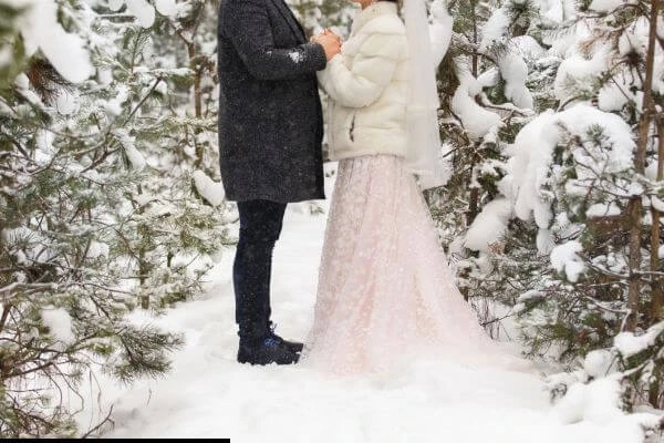 Vestido de noiva para o inverno