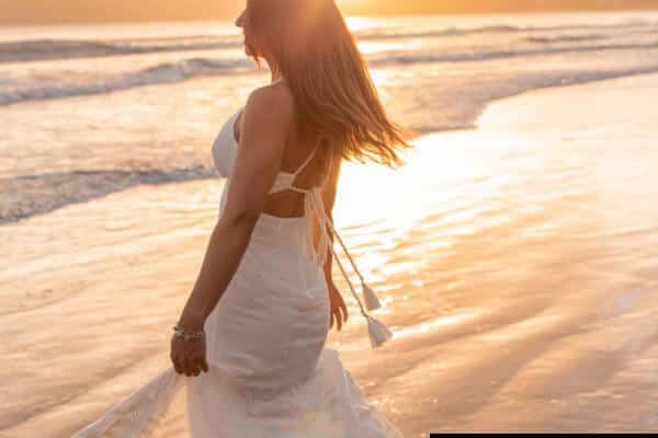 Vestido de Noiva para casamento de verão na praia