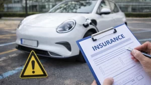 Análise de seguro de carro elétrico em 2026 com veículo elétrico em área urbana
