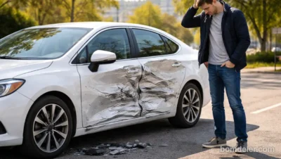 quanto custa bater carro sem seguro em 2026 com carro novo amassado na lateral e dono preocupado