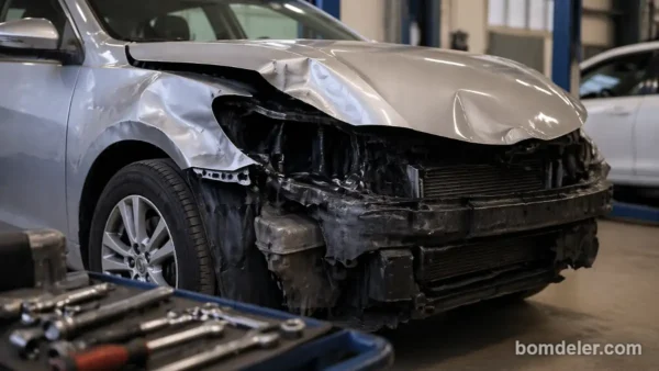 quanto custa consertar carro batido em 2026 com carro danificado em oficina