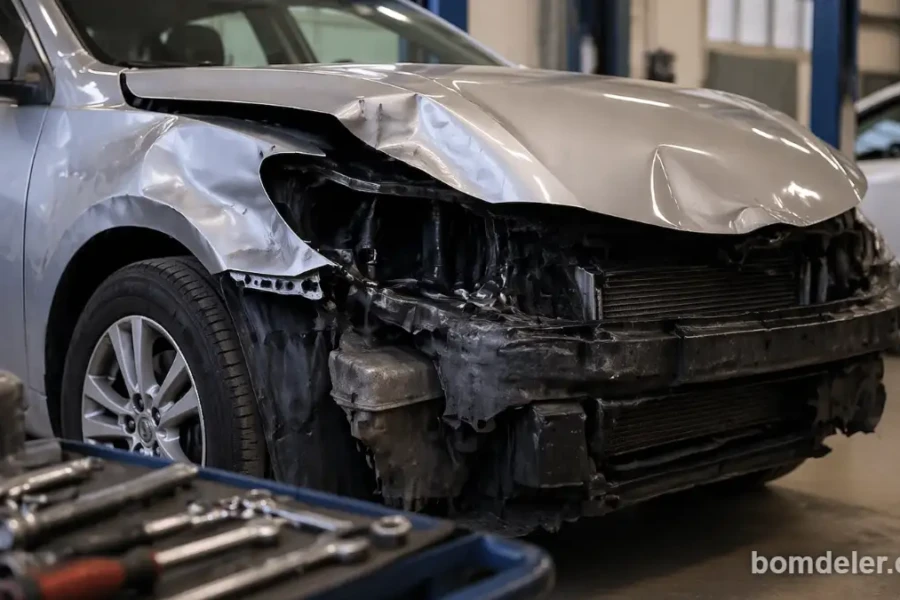 quanto custa consertar carro batido em 2026 com carro danificado em oficina