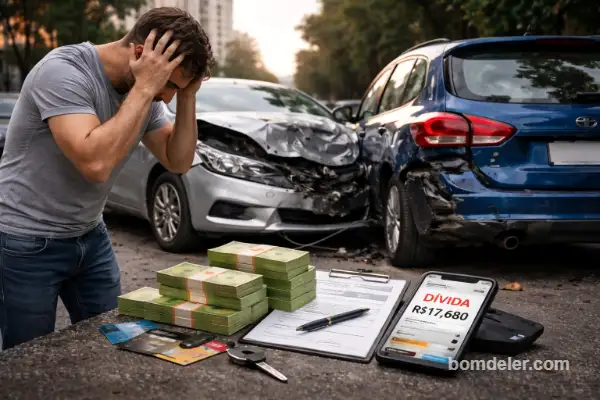 quanto custa bater carro sem seguro em 2026 quando a culpa é sua e você paga o prejuízo
