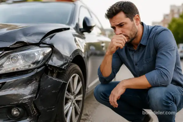 Carro com danos após acidente e risco de nunca mais voltar ao normal em 2026