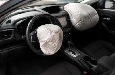 quanto custa acionar airbags após uma batida em 2026 com airbags disparados em carro moderno