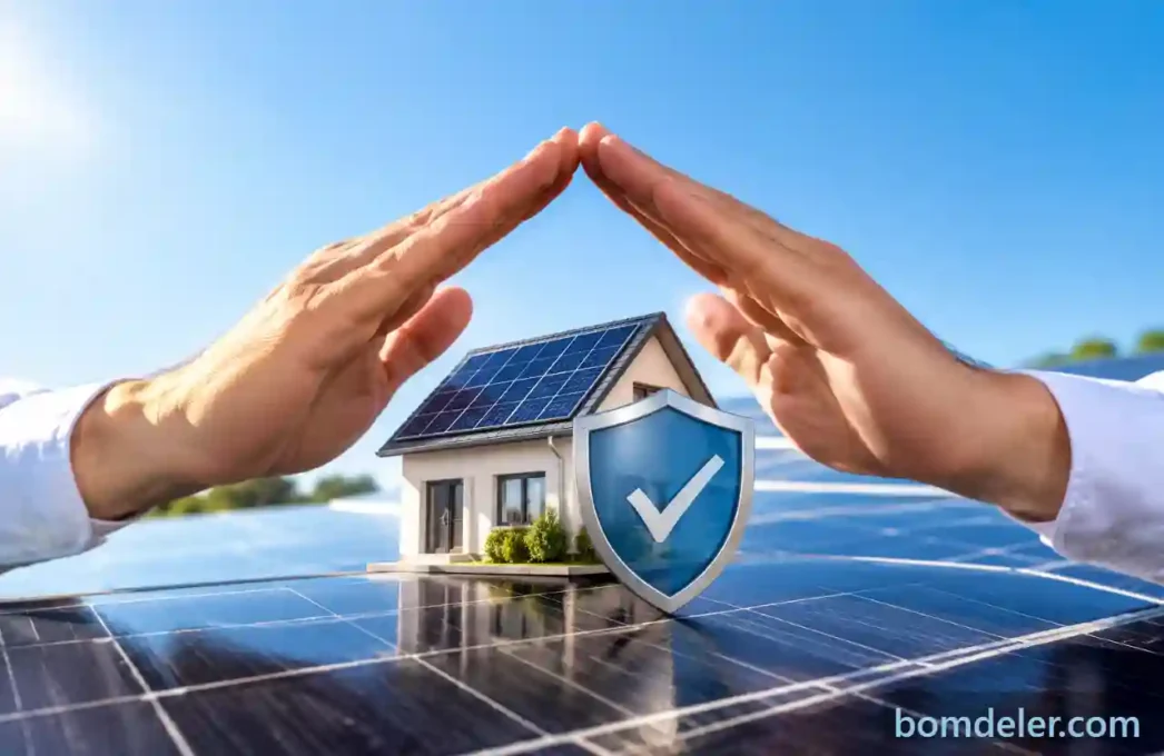 Seguro para energia solar com proteção de painéis solares e residência